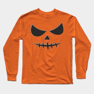 Halloween pumpkin face design Long Sleeve T-Shirt